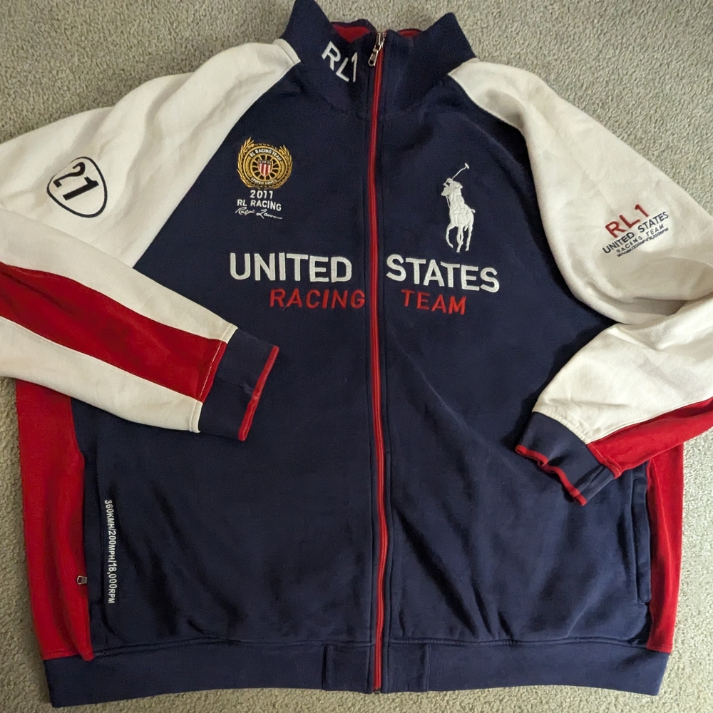 🌟 Sale 🤓🌟United States Polo Racing Team Jacket